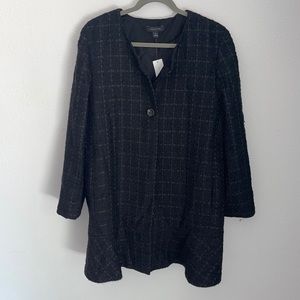 NWT: Dark Tweed Ann Taylor Coat